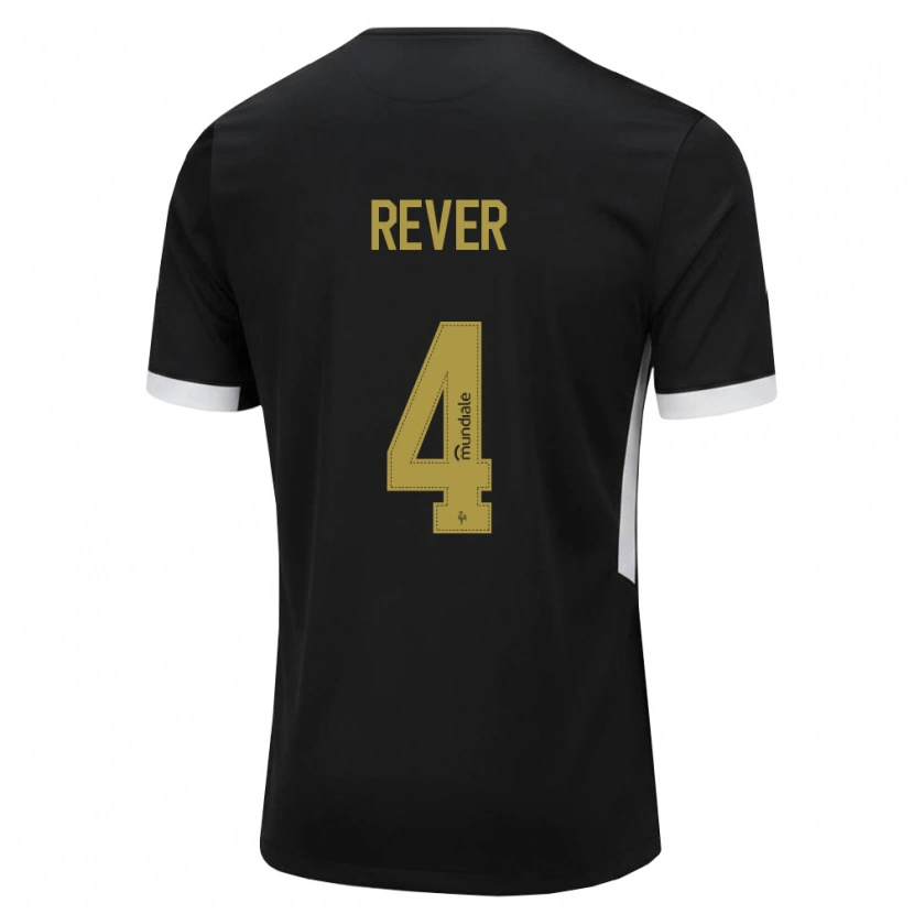 Danxen Dámské Rever #4 Černá Bílá Žlutá Domů Hráčské Dresy 2026/27 Dres