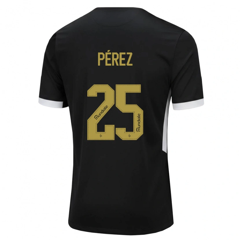 Danxen Dámské Tomás Pérez #25 Černá Bílá Žlutá Domů Hráčské Dresy 2026/27 Dres