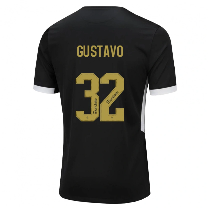 Danxen Dámské Luís Gustavo #32 Černá Bílá Žlutá Domů Hráčské Dresy 2026/27 Dres