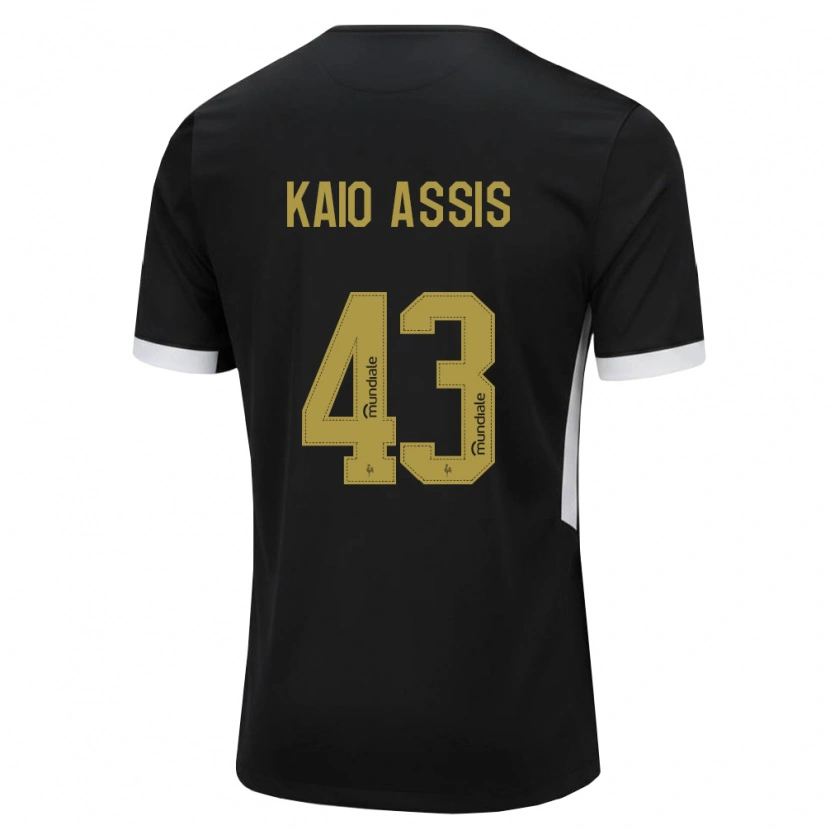 Danxen Dámské Kaio Assis #43 Černá Bílá Žlutá Domů Hráčské Dresy 2026/27 Dres