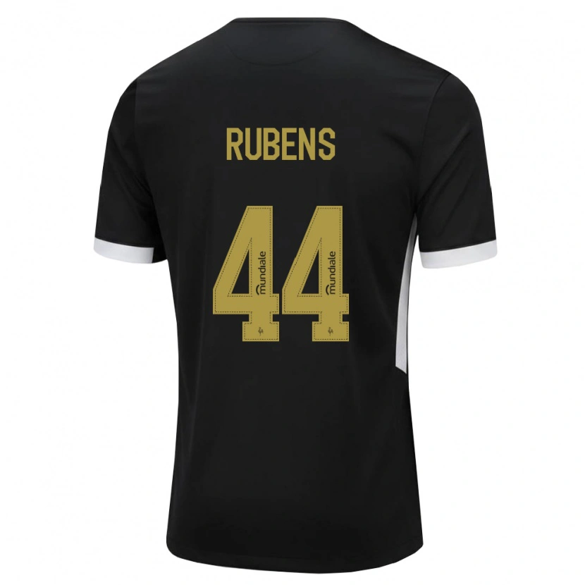 Danxen Dámské Rubens #44 Černá Bílá Žlutá Domů Hráčské Dresy 2026/27 Dres