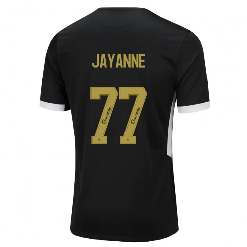 Danxen Dámské Jayanne #77 Černá Bílá Žlutá Domů Hráčské Dresy 2026/27 Dres