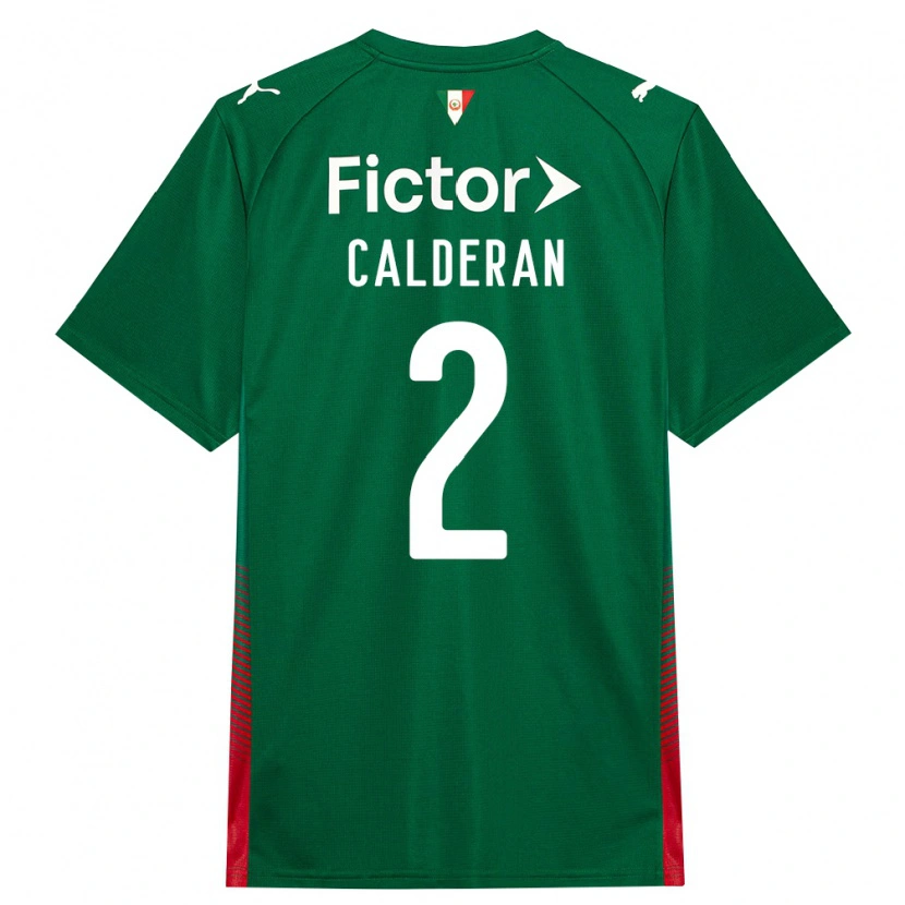 Danxen Dámské Bruna Calderan #2 Zelená Červená Bílá Domů Hráčské Dresy 2026/27 Dres
