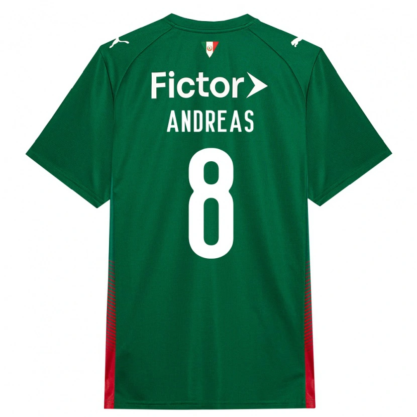 Danxen Dámské Andreas Pereira #8 Zelená Červená Bílá Domů Hráčské Dresy 2026/27 Dres