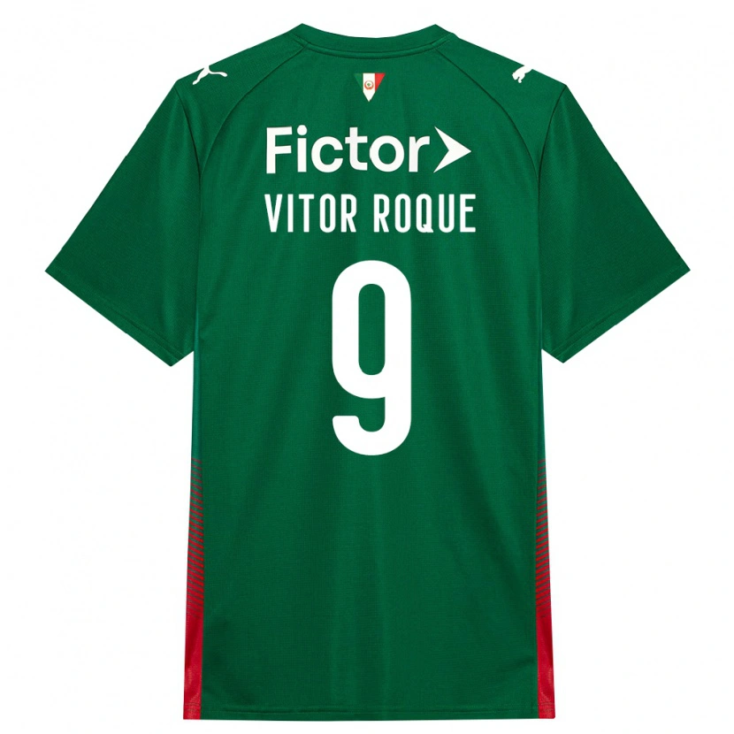 Danxen Dámské Vitor Roque #9 Zelená Červená Bílá Domů Hráčské Dresy 2026/27 Dres