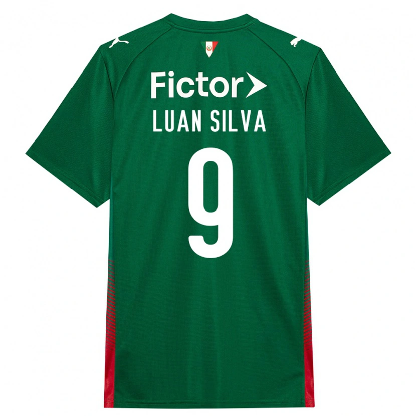 Danxen Dámské Luan Silva #9 Zelená Červená Bílá Domů Hráčské Dresy 2026/27 Dres