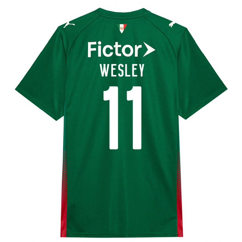 Danxen Dámské Wesley #11 Zelená Červená Bílá Domů Hráčské Dresy 2026/27 Dres