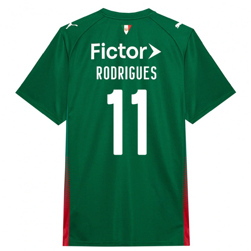 Danxen Dámské Bruno Rodrigues #11 Zelená Červená Bílá Domů Hráčské Dresy 2026/27 Dres