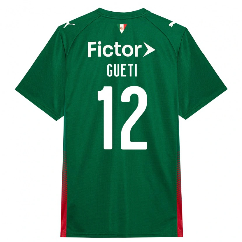 Danxen Dámské Rodrigo Gueti #12 Zelená Červená Bílá Domů Hráčské Dresy 2026/27 Dres