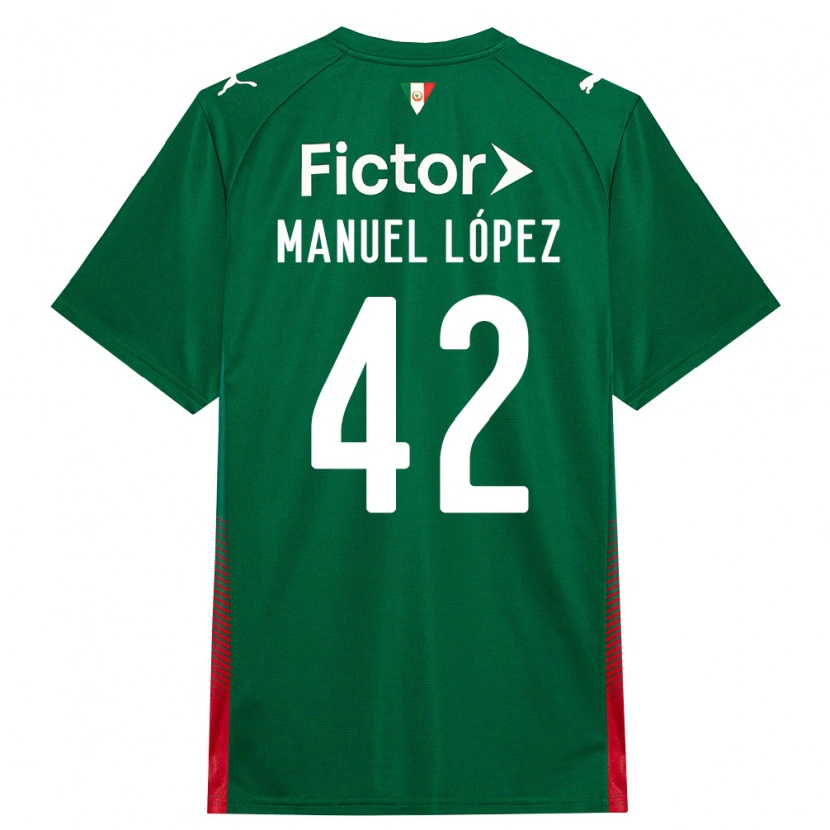 Danxen Dámské José Manuel López #42 Zelená Červená Bílá Domů Hráčské Dresy 2026/27 Dres