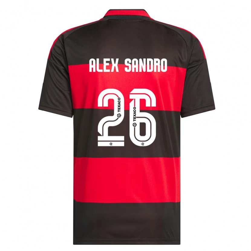 Danxen Dámské Alex Sandro #26 Červená Černá Bílá Domů Hráčské Dresy 2026/27 Dres