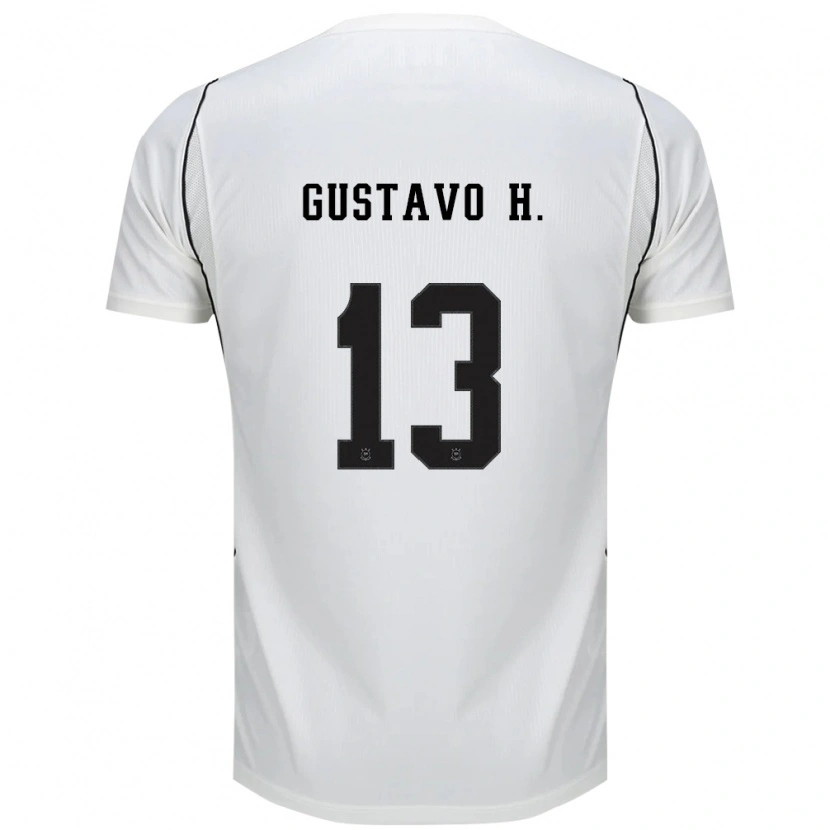 Danxen Dámské Gustavo Henrique #13 Bílá Černá Červená Domů Hráčské Dresy 2026/27 Dres