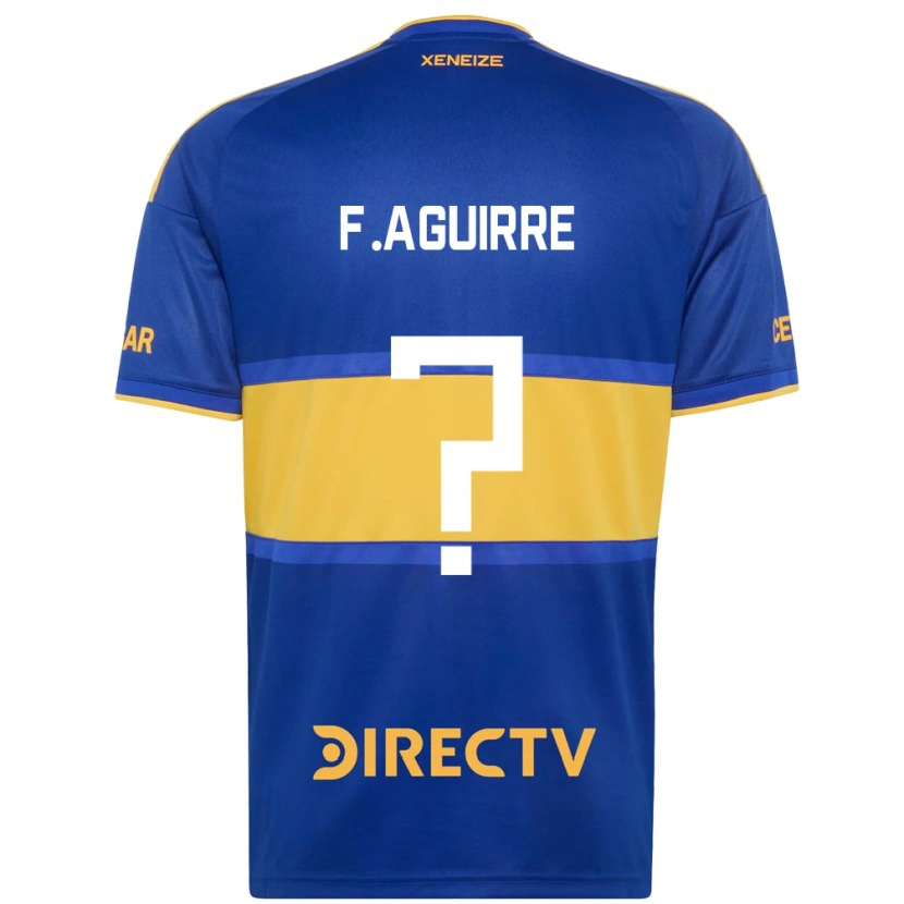 Danxen Dámské Federico Aguirre #0 Královsky Modrá Žlutá Domů Hráčské Dresy 2026/27 Dres