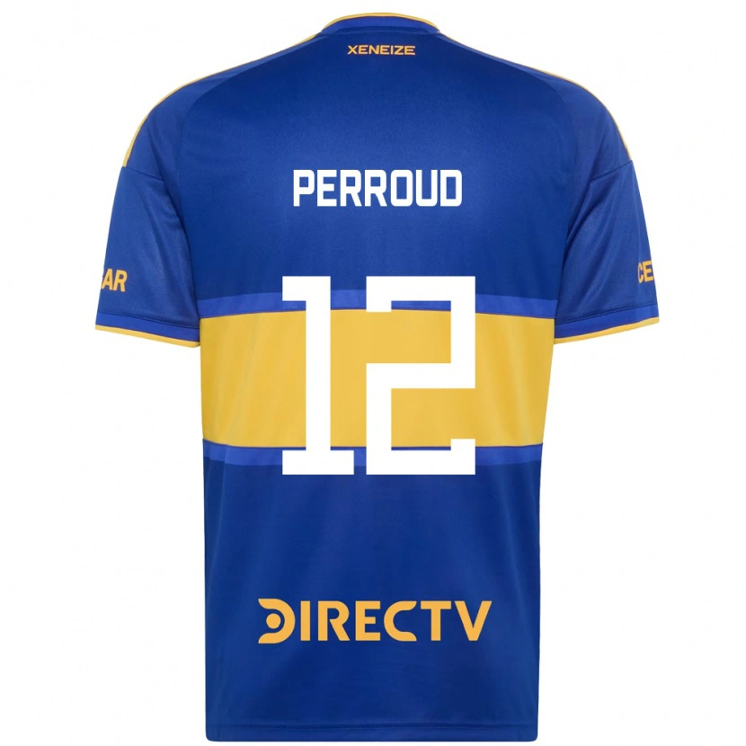 Danxen Dámské Valentín Perroud #12 Královsky Modrá Žlutá Domů Hráčské Dresy 2026/27 Dres