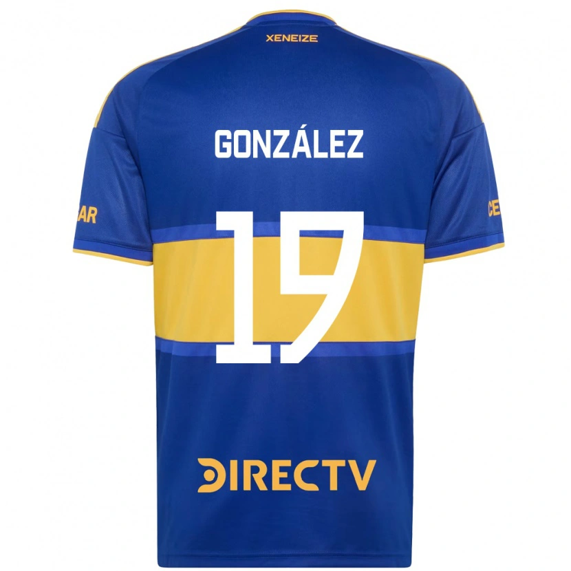 Danxen Dámské Ezequiel González #19 Královsky Modrá Žlutá Domů Hráčské Dresy 2026/27 Dres