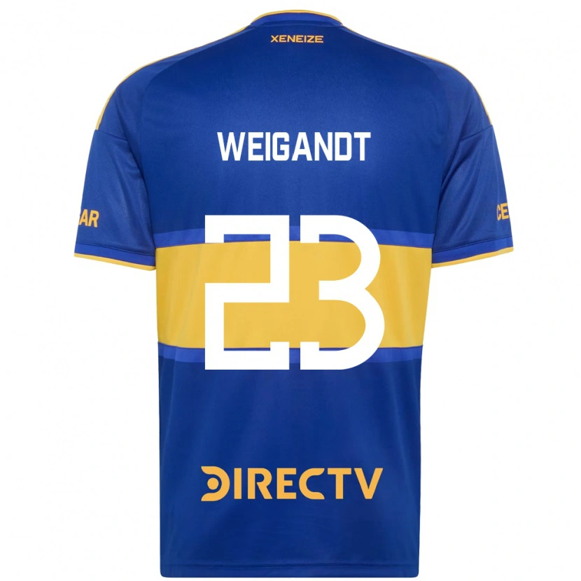 Danxen Dámské Marcelo Weigandt #23 Královsky Modrá Žlutá Domů Hráčské Dresy 2026/27 Dres