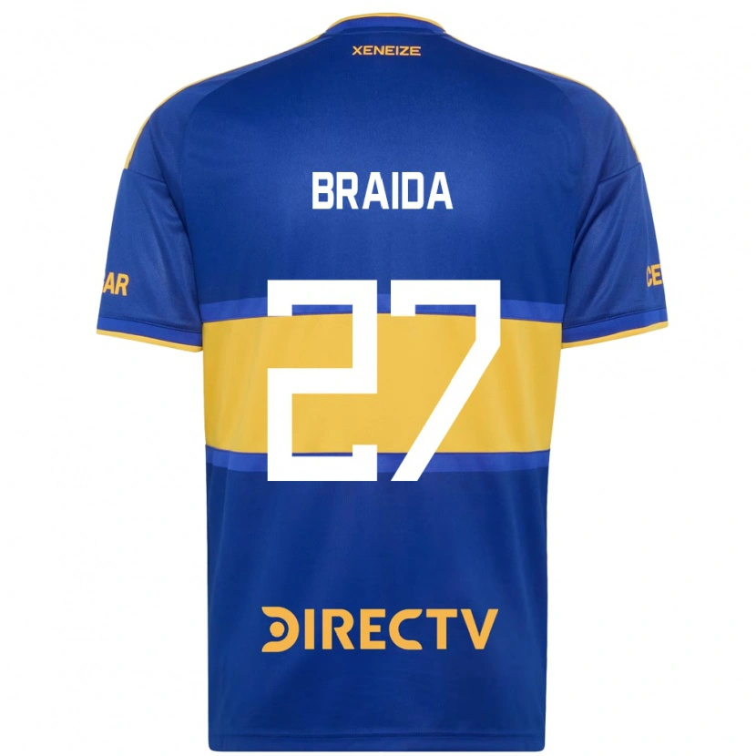 Danxen Dámské Malcom Braida #27 Královsky Modrá Žlutá Domů Hráčské Dresy 2026/27 Dres