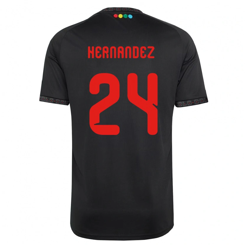 Danxen Dámské Leandro Hernández #24 Černá Červená Daleko Hráčské Dresy 2026/27 Dres