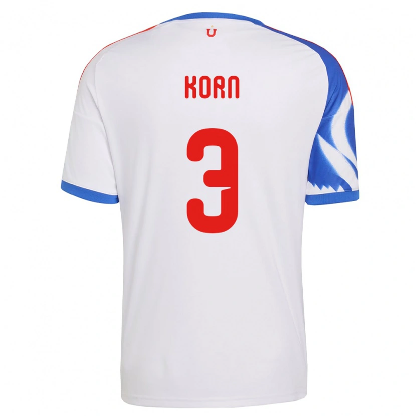 Danxen Dámské Agustín Korn #3 Bílá Tmavě Modrá Daleko Hráčské Dresy 2026/27 Dres