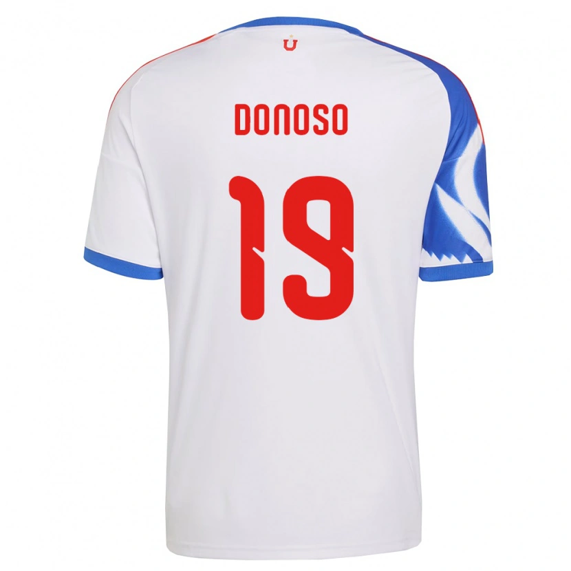 Danxen Dámské Fabián Donoso #19 Bílá Tmavě Modrá Daleko Hráčské Dresy 2026/27 Dres