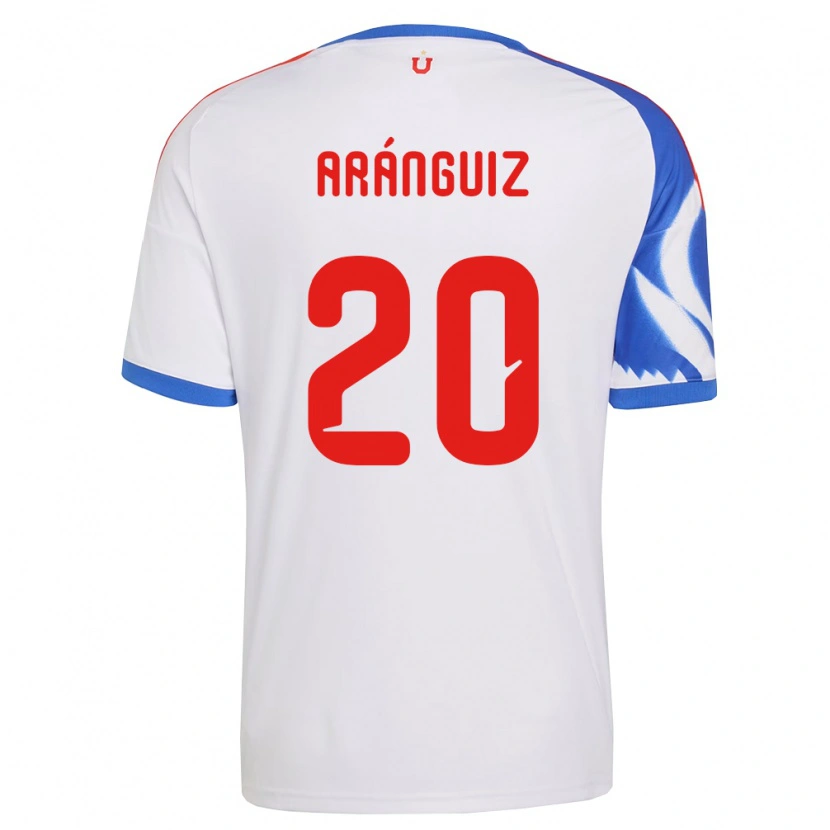 Danxen Dámské Charles Aránguiz #20 Bílá Tmavě Modrá Daleko Hráčské Dresy 2026/27 Dres