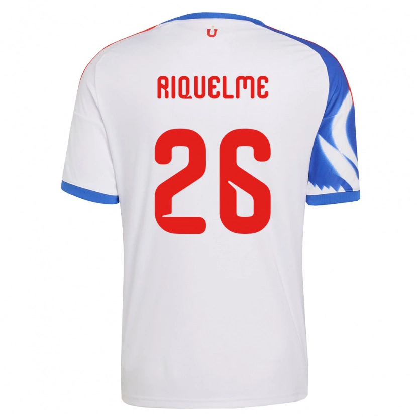 Danxen Dámské Matías Riquelme #26 Bílá Tmavě Modrá Daleko Hráčské Dresy 2026/27 Dres