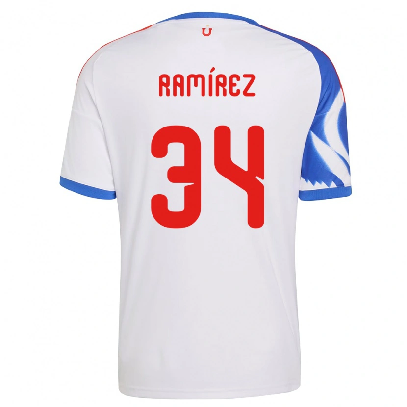 Danxen Dámské Vicente Ramírez #34 Bílá Tmavě Modrá Daleko Hráčské Dresy 2026/27 Dres