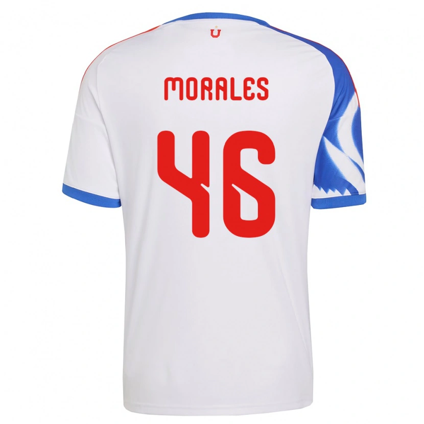 Danxen Dámské Bastián Morales #46 Bílá Tmavě Modrá Daleko Hráčské Dresy 2026/27 Dres