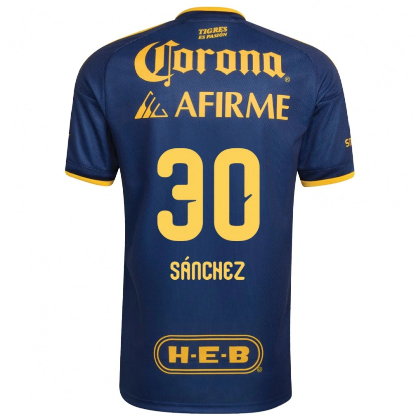 Danxen Dámské Diego Sánchez #30 Královsky Modrá Žlutá Daleko Hráčské Dresy 2026/27 Dres