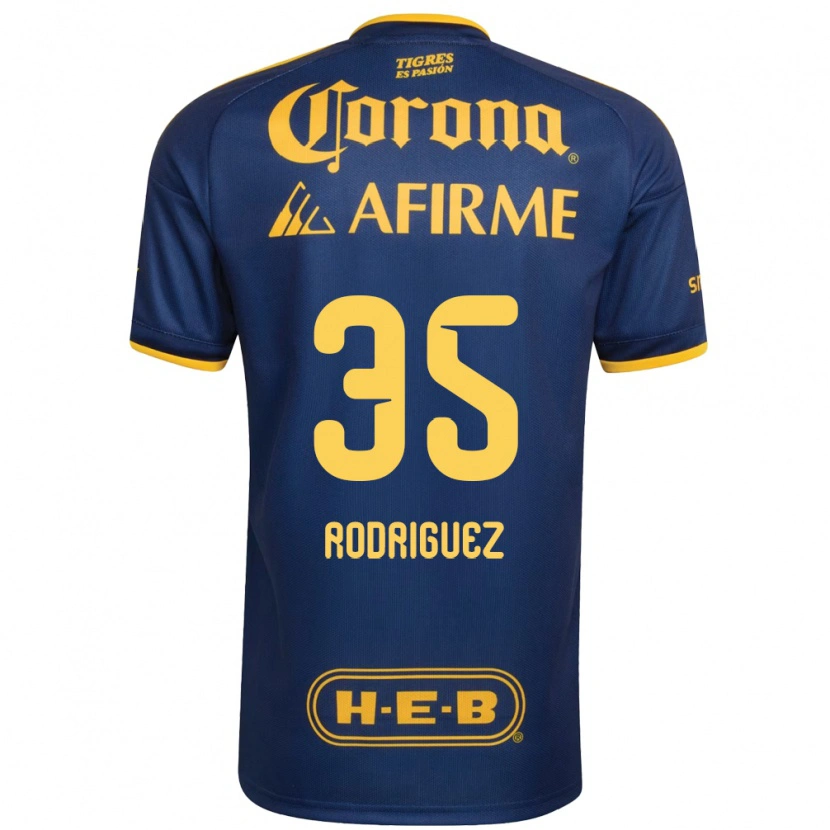 Danxen Dámské Osvaldo Rodríguez #35 Královsky Modrá Žlutá Daleko Hráčské Dresy 2026/27 Dres