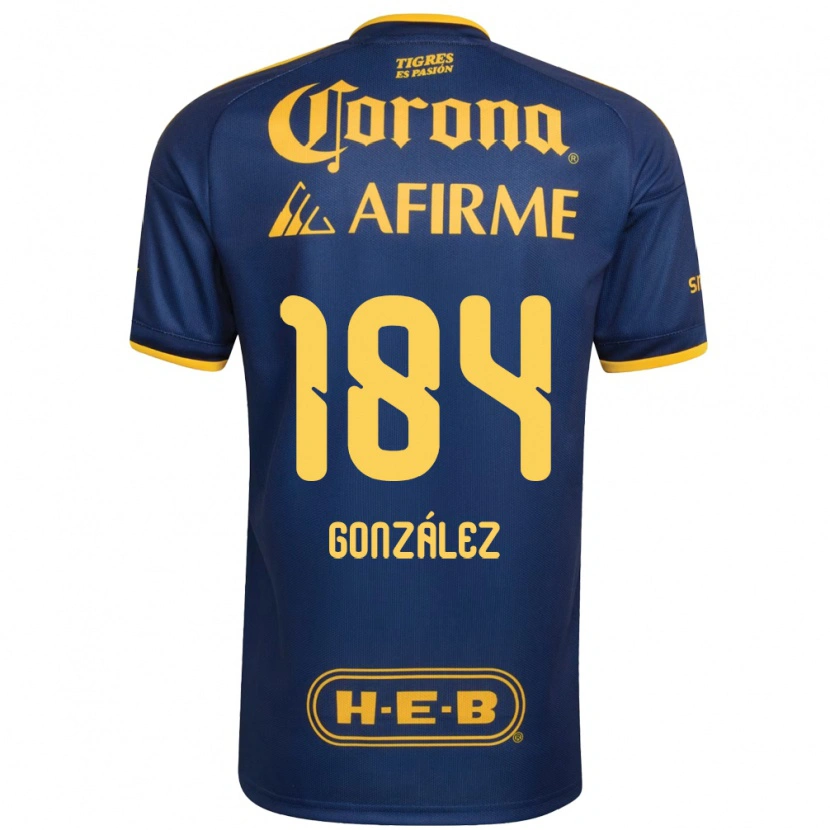 Danxen Dámské Erick González #184 Královsky Modrá Žlutá Daleko Hráčské Dresy 2026/27 Dres