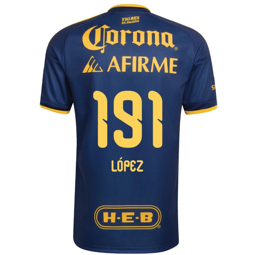 Danxen Dámské Adrián López #191 Královsky Modrá Žlutá Daleko Hráčské Dresy 2026/27 Dres