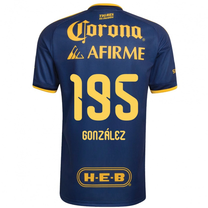 Danxen Dámské Germán González #195 Královsky Modrá Žlutá Daleko Hráčské Dresy 2026/27 Dres