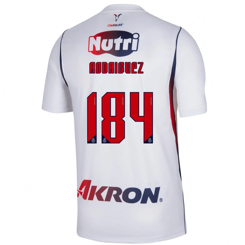 Danxen Dámské Emiliano Rodríguez #184 Červená Bílá Tmavě Modrá Daleko Hráčské Dresy 2026/27 Dres