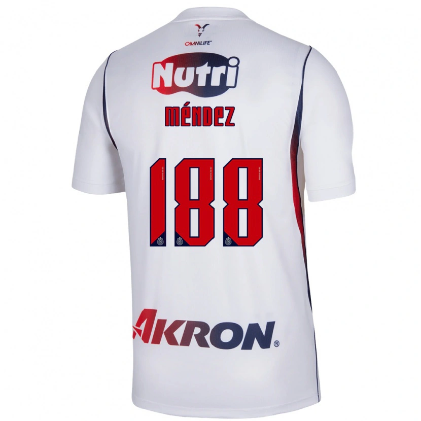 Danxen Dámské Francisco Méndez #188 Červená Bílá Tmavě Modrá Daleko Hráčské Dresy 2026/27 Dres