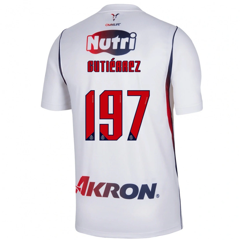 Danxen Dámské Bryan Gutiérrez #197 Červená Bílá Tmavě Modrá Daleko Hráčské Dresy 2026/27 Dres