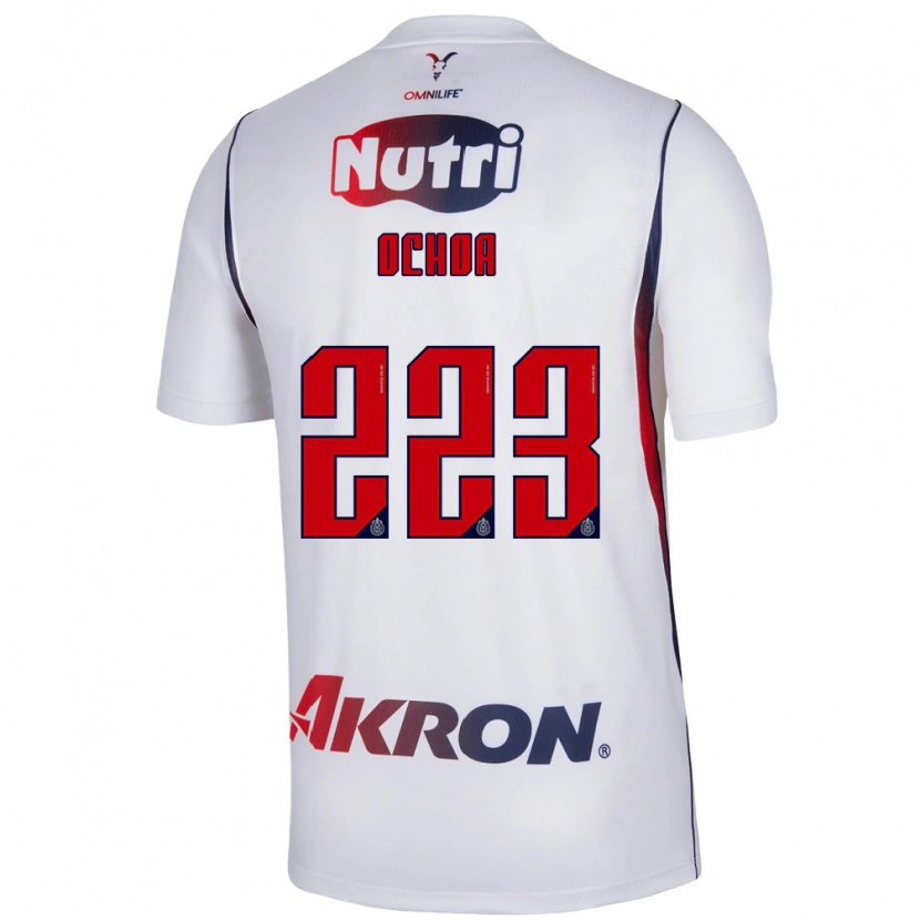 Danxen Dámské Diego Ochoa #223 Červená Bílá Tmavě Modrá Daleko Hráčské Dresy 2026/27 Dres