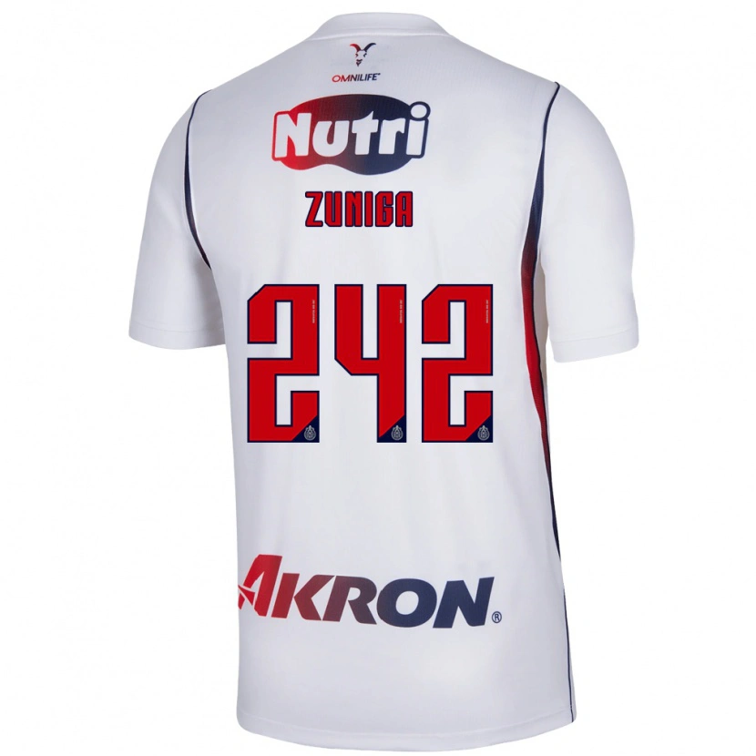 Danxen Dámské Landon Zuniga #242 Červená Bílá Tmavě Modrá Daleko Hráčské Dresy 2026/27 Dres