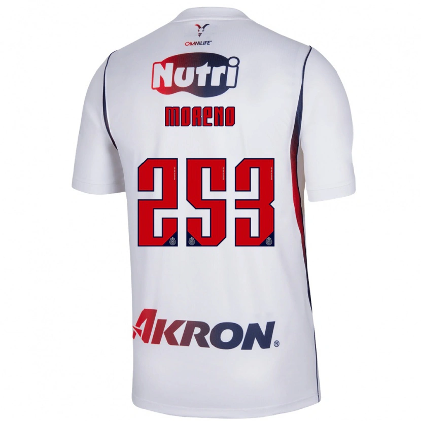 Danxen Dámské Leonel Moreno #253 Červená Bílá Tmavě Modrá Daleko Hráčské Dresy 2026/27 Dres