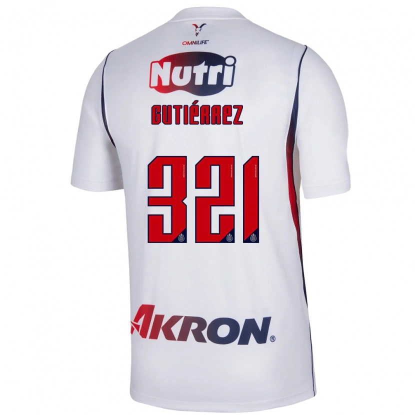 Danxen Dámské Axel Gutiérrez #321 Červená Bílá Tmavě Modrá Daleko Hráčské Dresy 2026/27 Dres