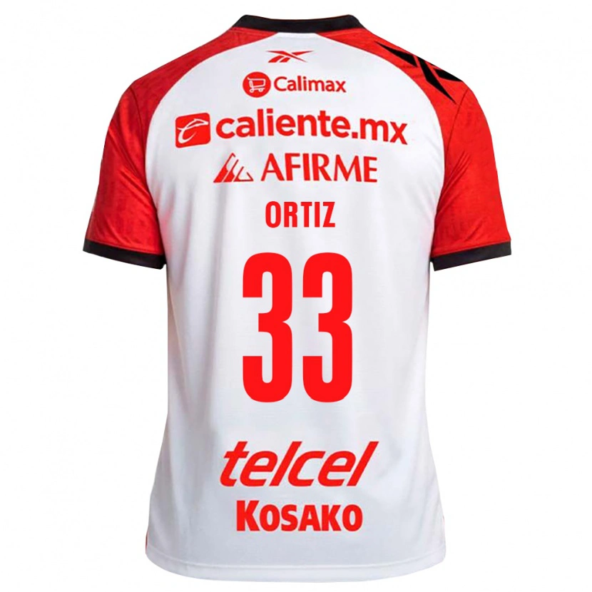 Danxen Dámské Pablo Ortiz #33 Bílá Černá Červená Daleko Hráčské Dresy 2026/27 Dres