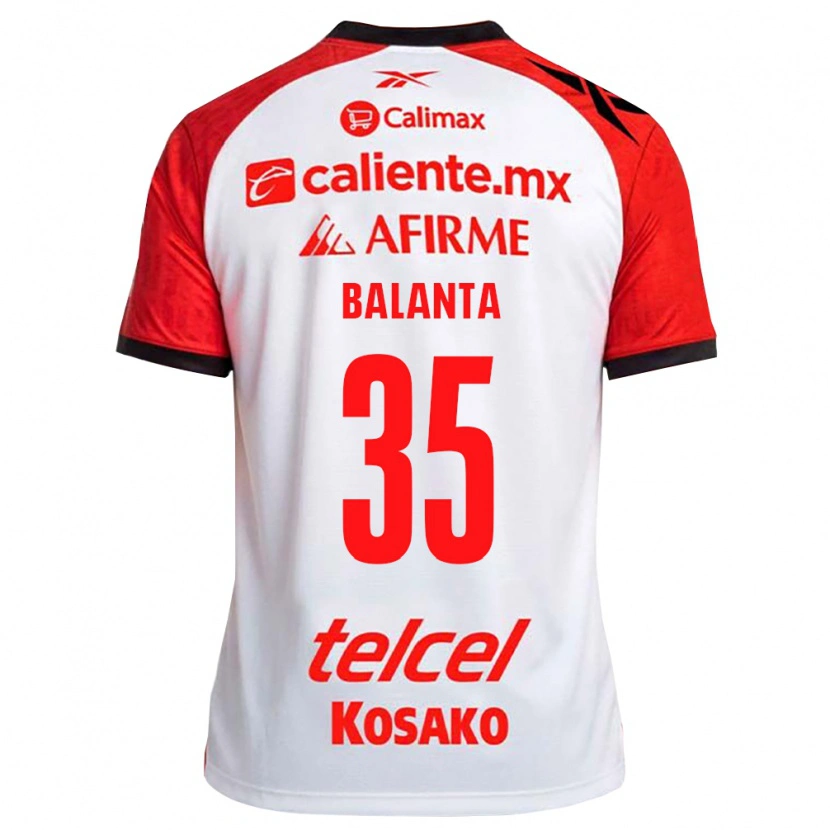 Danxen Dámské Kevin Balanta #35 Bílá Černá Červená Daleko Hráčské Dresy 2026/27 Dres