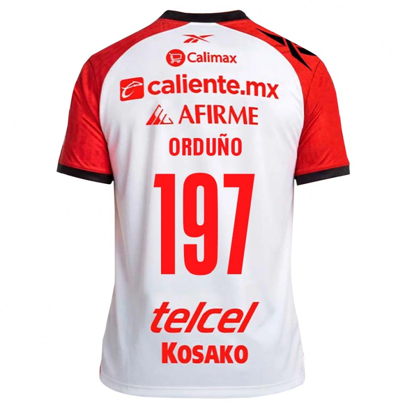 Danxen Dámské David Orduño #197 Bílá Černá Červená Daleko Hráčské Dresy 2026/27 Dres