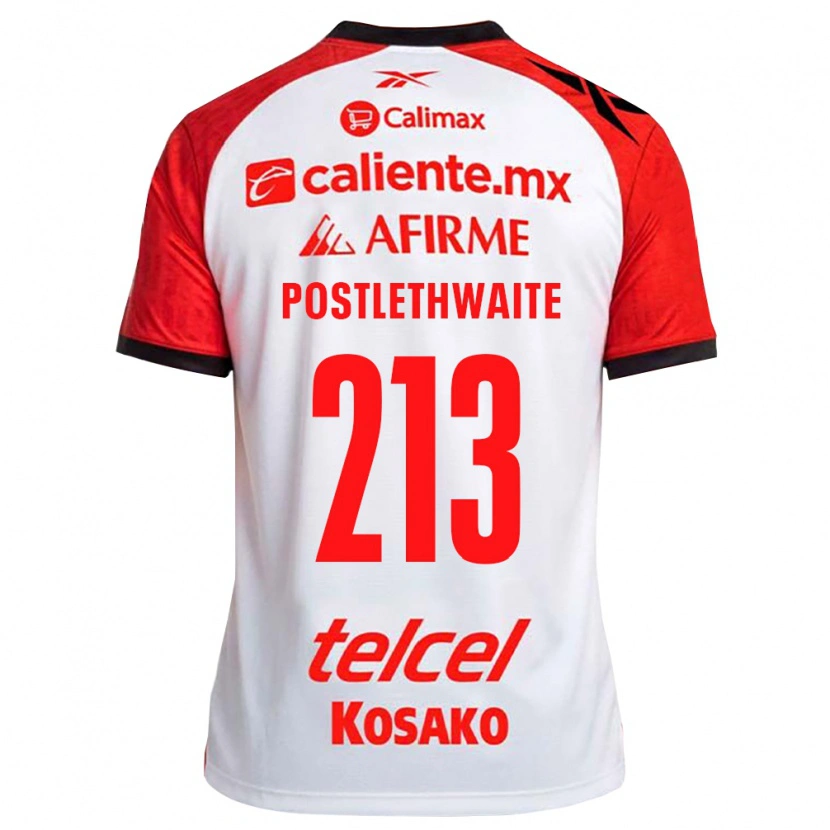 Danxen Dámské Emiliano Postlethwaite #213 Bílá Černá Červená Daleko Hráčské Dresy 2026/27 Dres