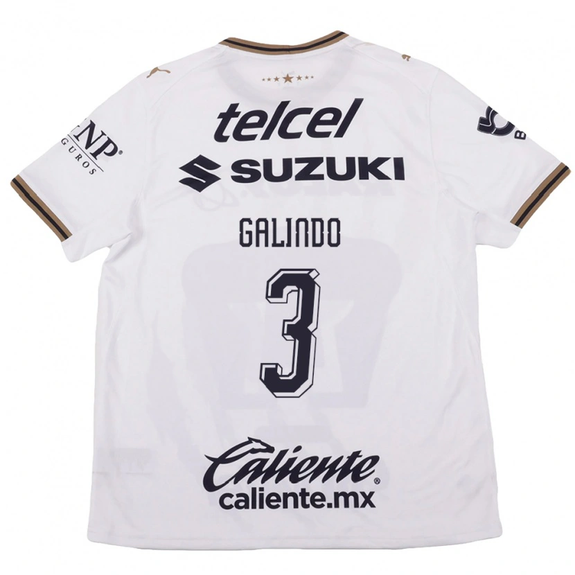 Danxen Dámské Ricardo Galindo #3 Bílá Černá Hnědá Daleko Hráčské Dresy 2026/27 Dres
