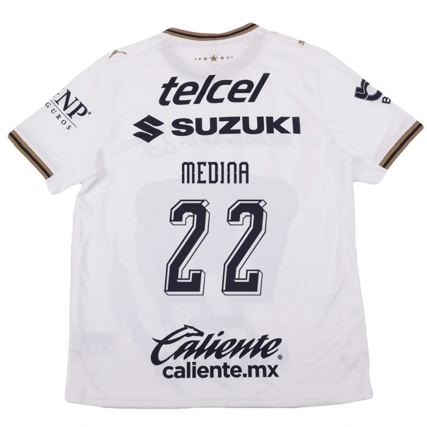 Danxen Dámské Alan Medina #22 Bílá Černá Hnědá Daleko Hráčské Dresy 2026/27 Dres