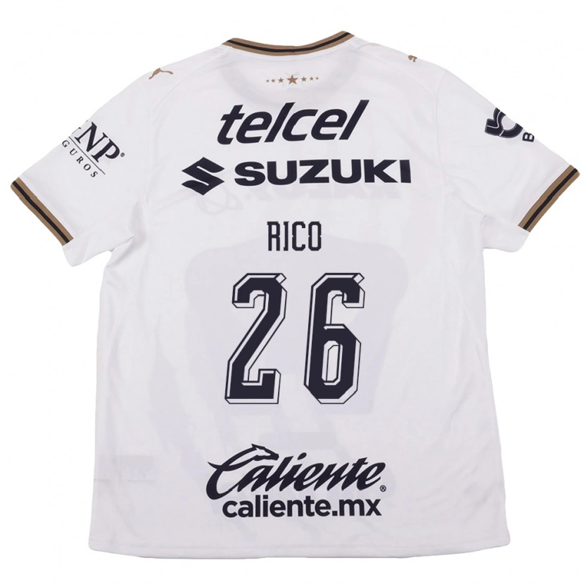 Danxen Dámské Ángel Rico #26 Bílá Černá Hnědá Daleko Hráčské Dresy 2026/27 Dres