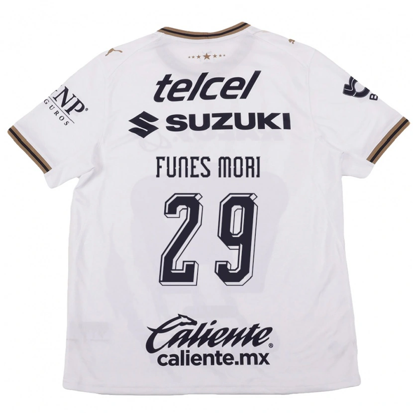Danxen Dámské Rogelio Funes Mori #29 Bílá Černá Hnědá Daleko Hráčské Dresy 2026/27 Dres