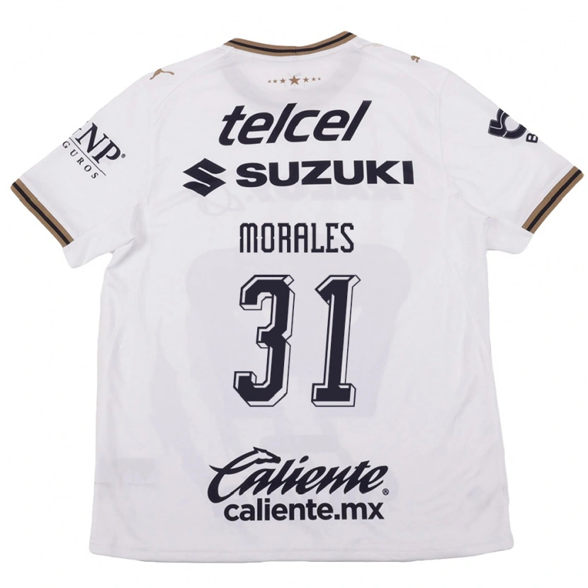 Danxen Dámské Robert Morales #31 Bílá Černá Hnědá Daleko Hráčské Dresy 2026/27 Dres