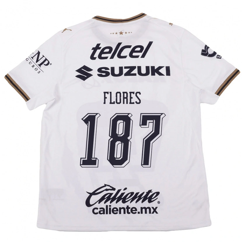 Danxen Dámské Jonathan Flores #187 Bílá Černá Hnědá Daleko Hráčské Dresy 2026/27 Dres